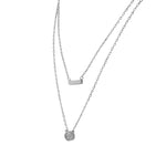Layered Bezel Necklace