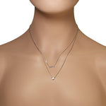 Layered Bezel Necklace
