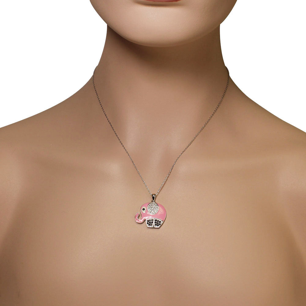 Pink Elephant Pendant