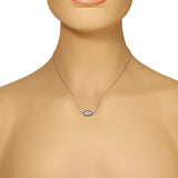Wide Evil Eye Pendant