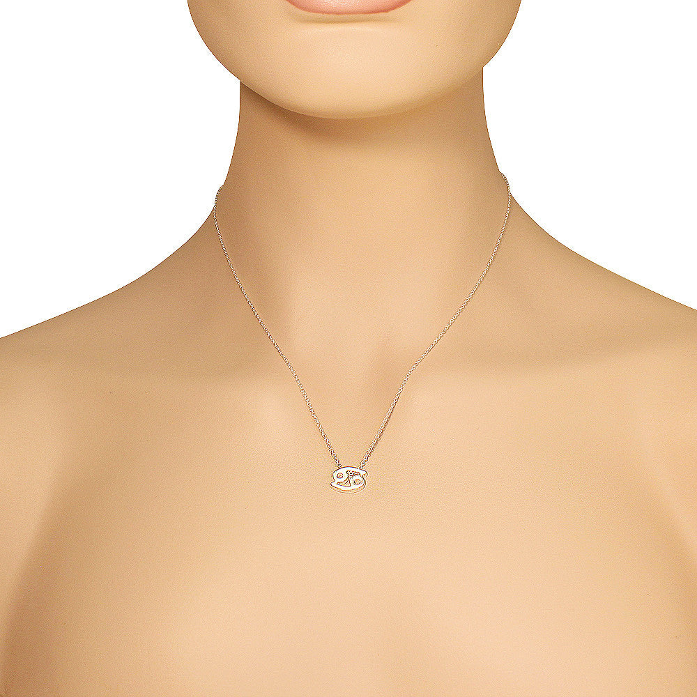 925 Sterling Silver Cancer Sign Horoscope Pendant