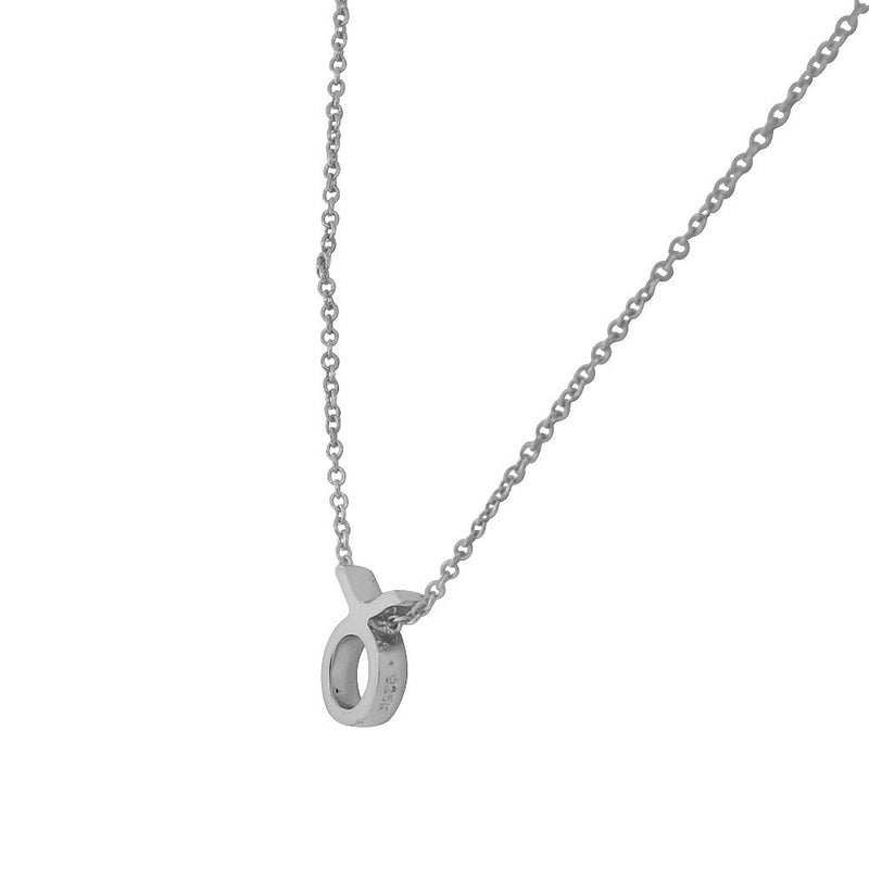Taurus Horoscope Necklace Pendant Sterling Silver