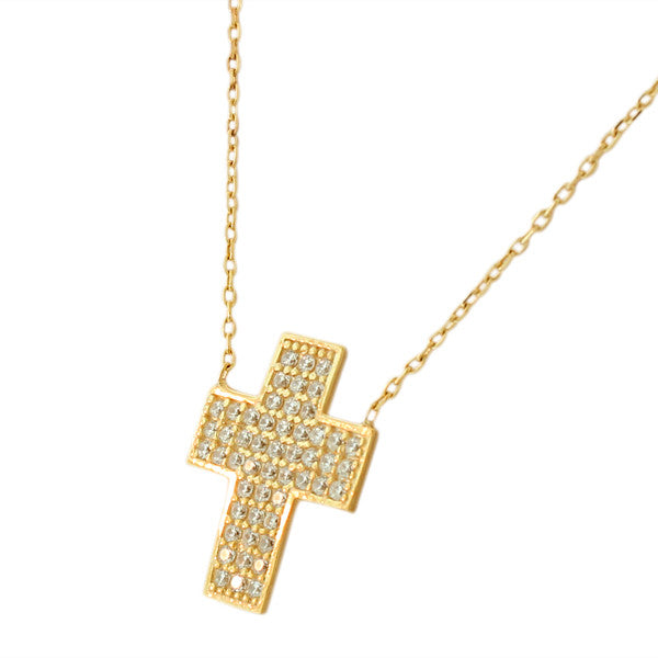 Bling Gold Cross Pendant