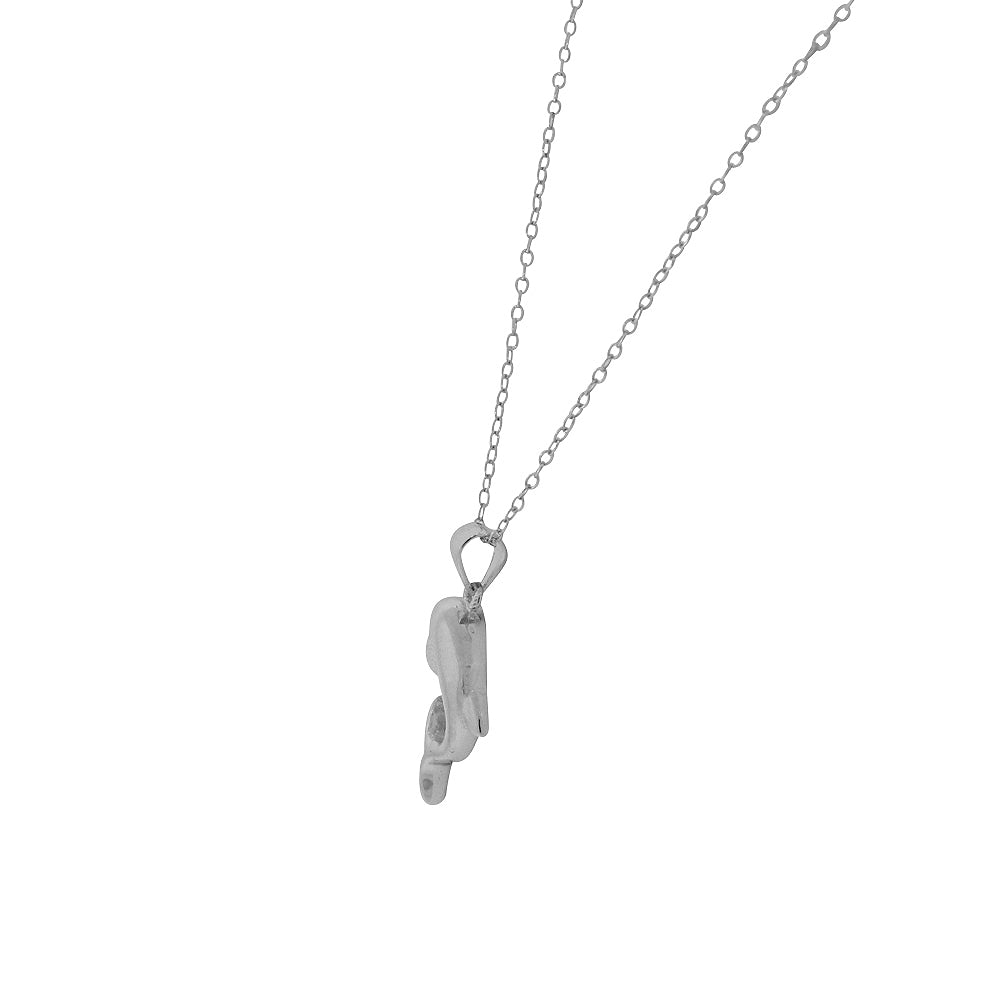 Dolphin Necklace Pendant Sterling Silver