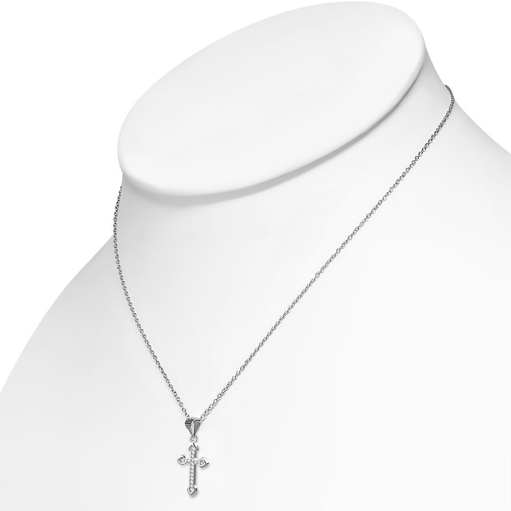 Silver Cross Jewelry Set