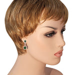 Green Teardrop Earrings
