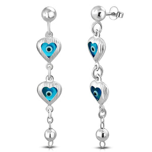 Evil Heart Drop Earring