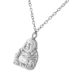 Happy Buddha Necklace Pendant Sterling Silver