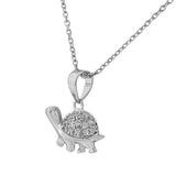 Diamond Turtle Pendant