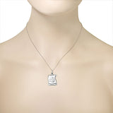 Allah Scroll Necklace Pendant Sterling Silver
