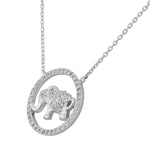 Elephant Circle Pendant