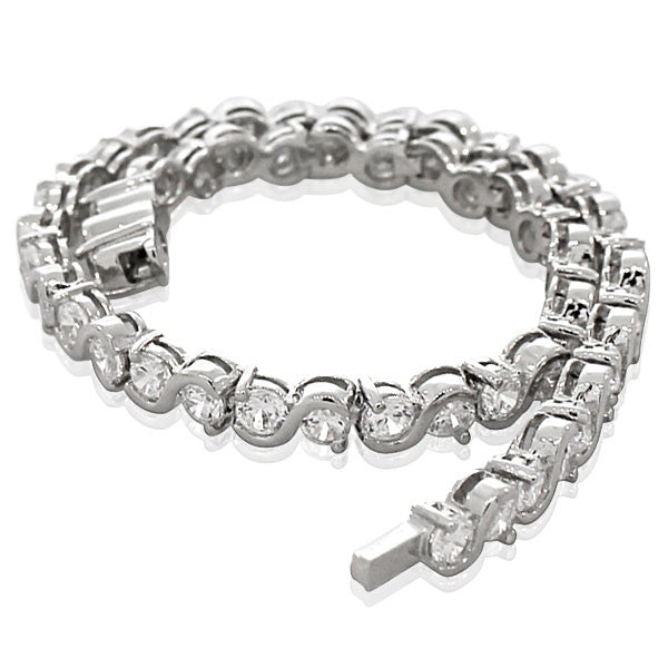 Classic White CZ Tennis Bracelet