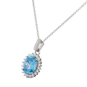 Aquamarine Wreath Pendant