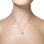 Aquamarine Wreath Pendant