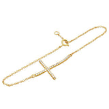 Curved Cross Bracelet