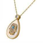 Pearl Pendant Evil Eye