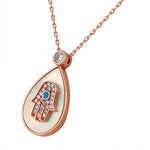 Pearl Necklace Evil Eye