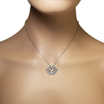 Silver Snowflake Amulet