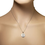 Polished Hamsa Coin Pendant
