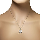 Polished Hamsa Coin Pendant