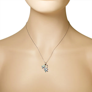 Free Falling Flowers Pendant