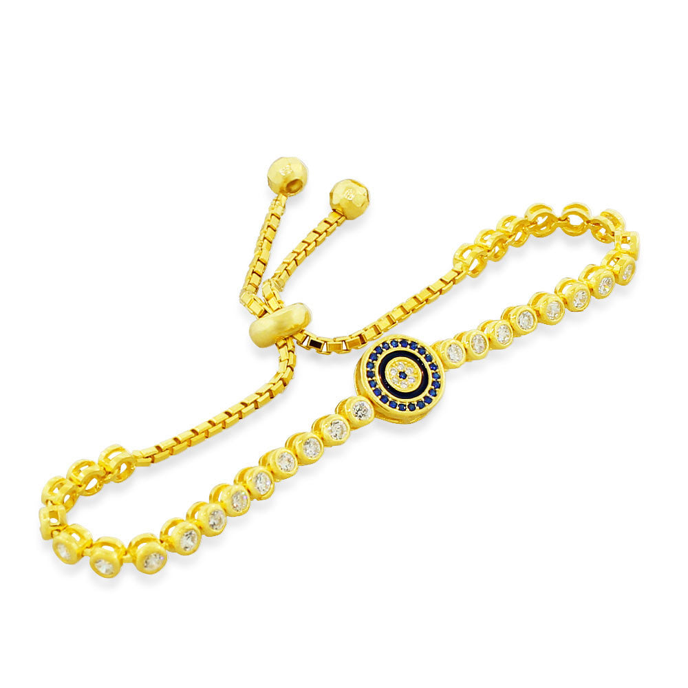 Fools Gold Evil Eye Beads