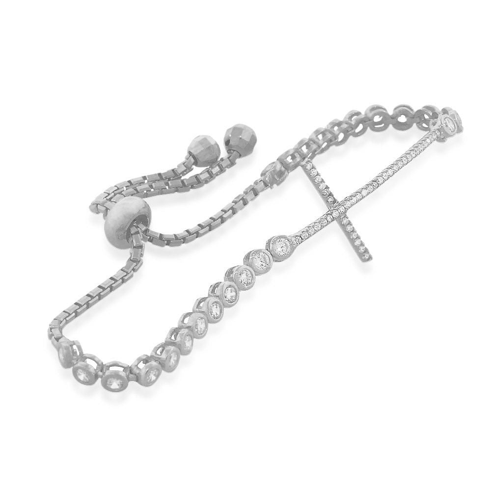 Christian Cross Beads Silver