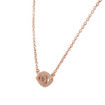 Rose & Blue Evil Eye Pendant