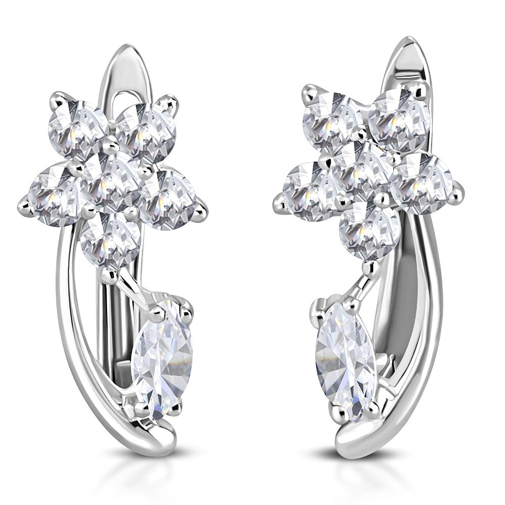 White Clear Floral Huggeis