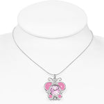 Pink Butterfly Watch Pendant