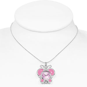Pink Butterfly Watch Pendant