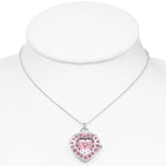 Pink Heart Watch Pendant
