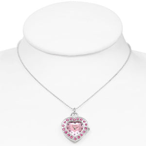Pink Heart Watch Pendant