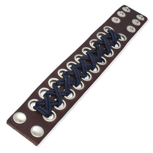 Navy Laced Wristband