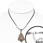 Purple Spiral Gem Pendant