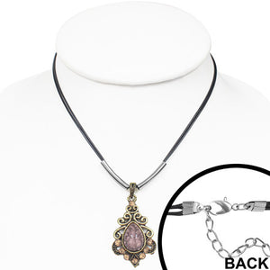 Purple Spiral Gem Pendant