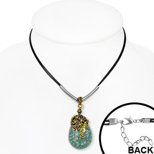 Green Floral Pendant