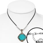 Turquoise Triangle Pendant