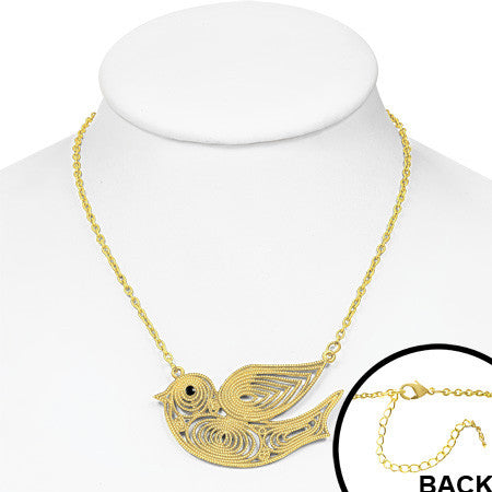 Gold Dove Pendant