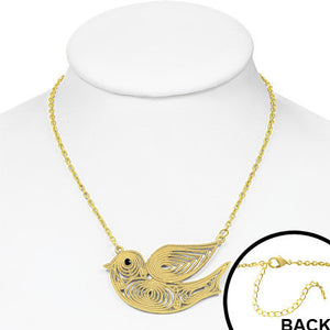 Gold Dove Pendant