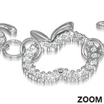 Crystal Apple Charm
