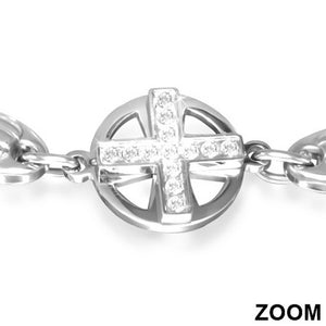 Crystal Cross Dangle Clasp