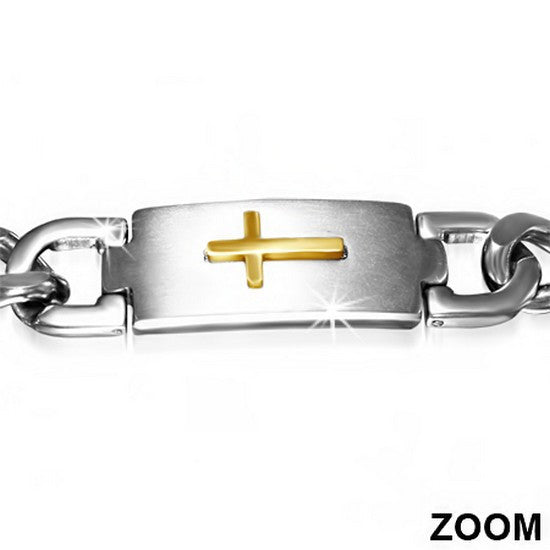 Bold Gold Cross Clasp
