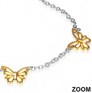 Gold Definitition Butterfly Charm