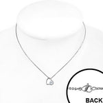 Crystal Inside Heart Necklace