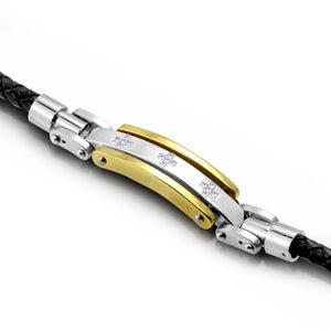 Polished Cross Bracelet