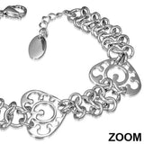 Multi-Chain Heart Bracelet