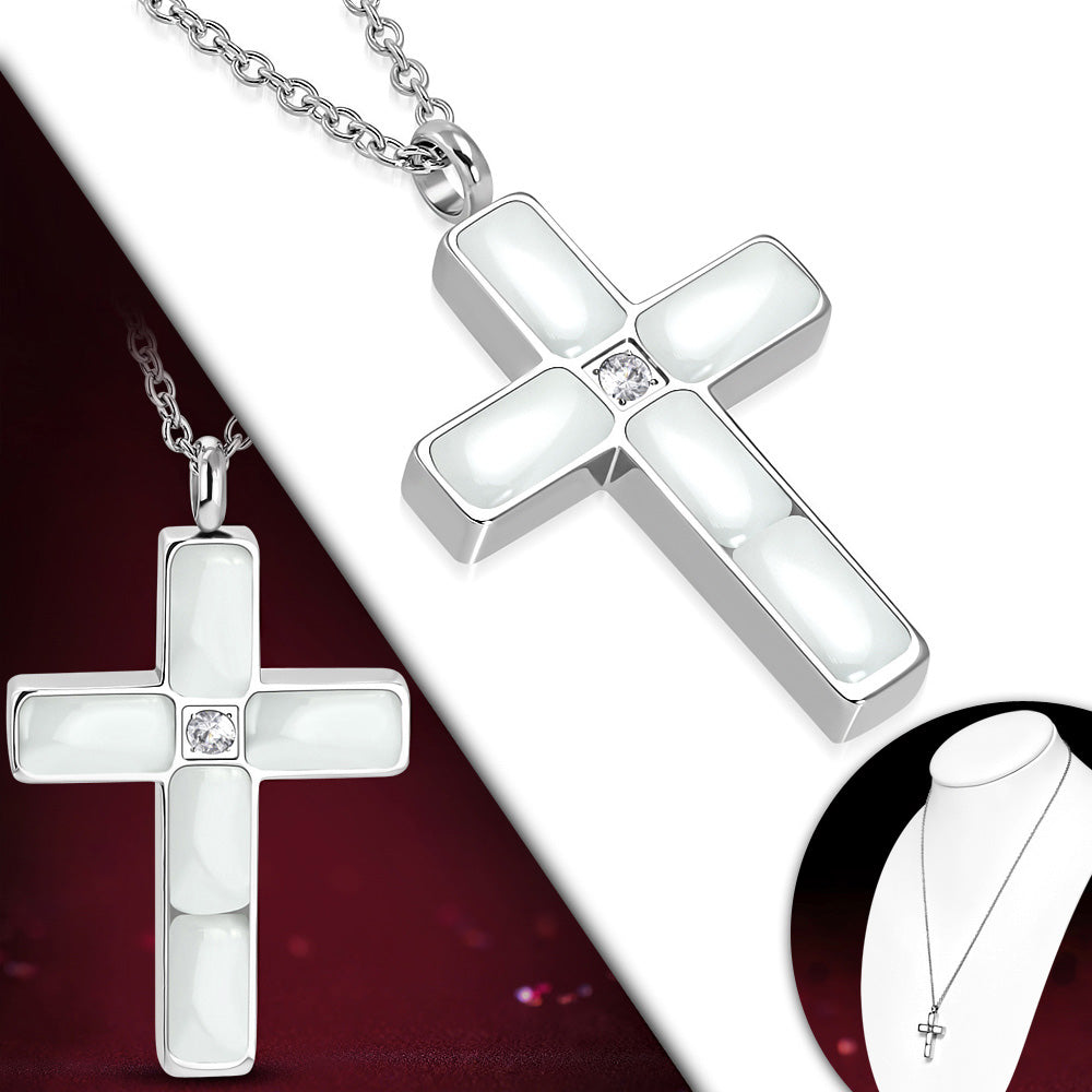 White Cross Men's Pendant
