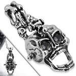 Black Gem Skull Pendant