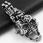 Black Gem Skull Pendant